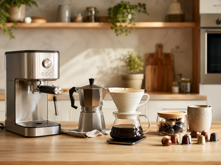 Diferentes tipos de cafetera para elegir según la rutina diaria